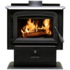 US Stove 2,000 Sq. Ft. Wood Burning Stove - AW2020E-P -Imperial Black Shop 1478365 01 46300.1673454269