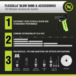 Legacy Mfg - Flexzilla - Blow Gun With Xtreme-Flo Nozzle -Imperial Black Shop 1909480 2 23863.1660240876