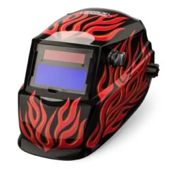 Lincoln Electric Red Steel Auto-Darkening Welding Helmet