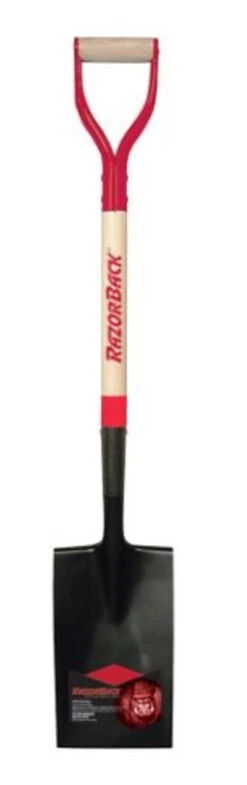 RazorBack Boarder Spade W/Wood Handle And Steel D-Grip