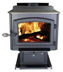 US Stove 3,200 Sq. Ft. Large Pedestal Wood Stove - 2020 EPA Certified