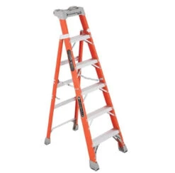 Louisville 6' 2-in-1 Cross-Step Fiberglass Ladder