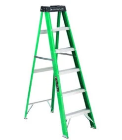 Louisville 6' Commercial Step Ladder With Non Conductive Rail