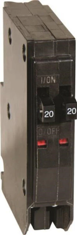 Square D Type QO 20/20 Amp Tandem Circuit Breaker