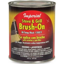 Imperial Stove And Grill Paint - 16oz - Black
