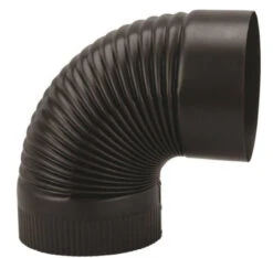 Imperial 6" 1-Piece Corrugated Stove Pipe Elbow